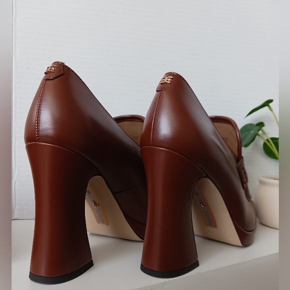 Sam Edelman - Mocha High Heels Loafers - Picture 5 of 11